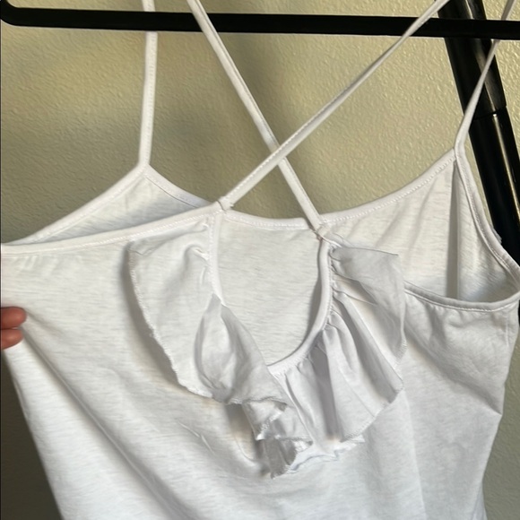 White Ruffled Sleeveless Camisole NWT - Picture 5 of 5